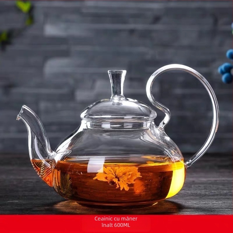 Ceainic cu mâner înalt, coadă de fenix pentru casă sau birou, design minimalist, infuzie de ceai în stil kung fu cu filtru