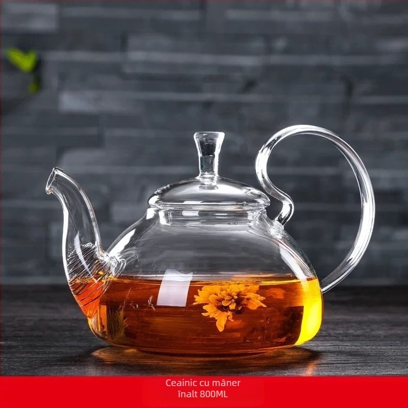 Ceainic cu mâner înalt, coadă de fenix pentru casă sau birou, design minimalist, infuzie de ceai în stil kung fu cu filtru