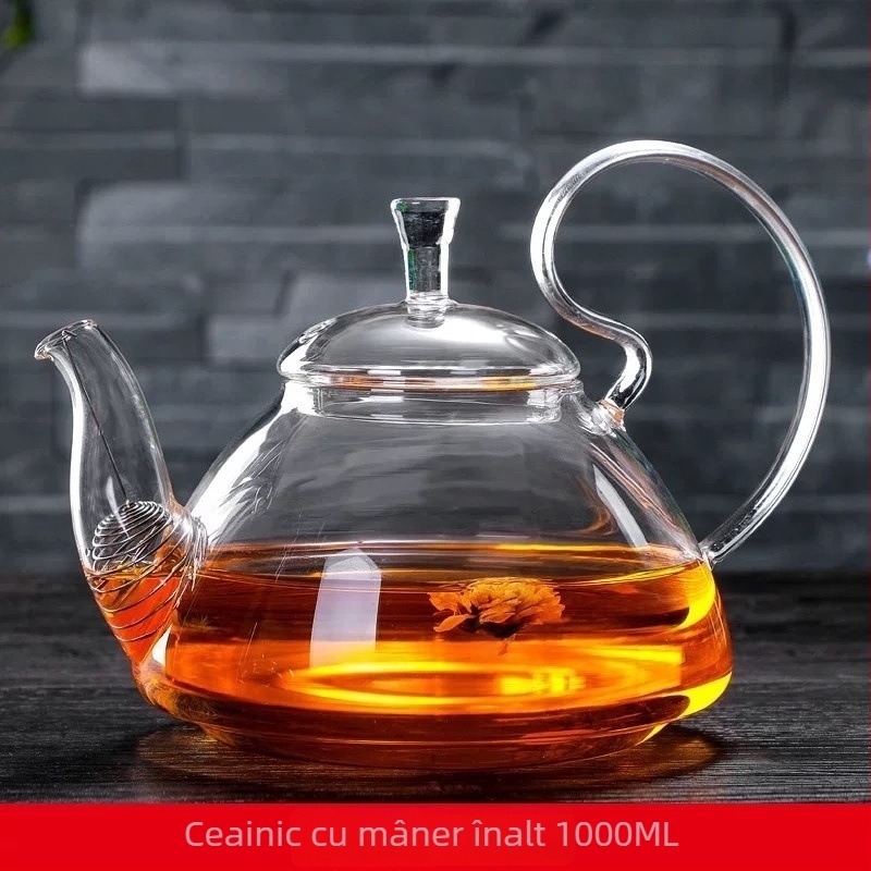 Ceainic cu mâner înalt, coadă de fenix pentru casă sau birou, design minimalist, infuzie de ceai în stil kung fu cu filtru