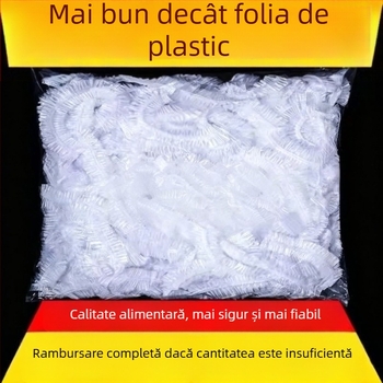 Capace de bol PE, din plastic de unică folosință, set de 2 bucăți, protecție împotriva prafului