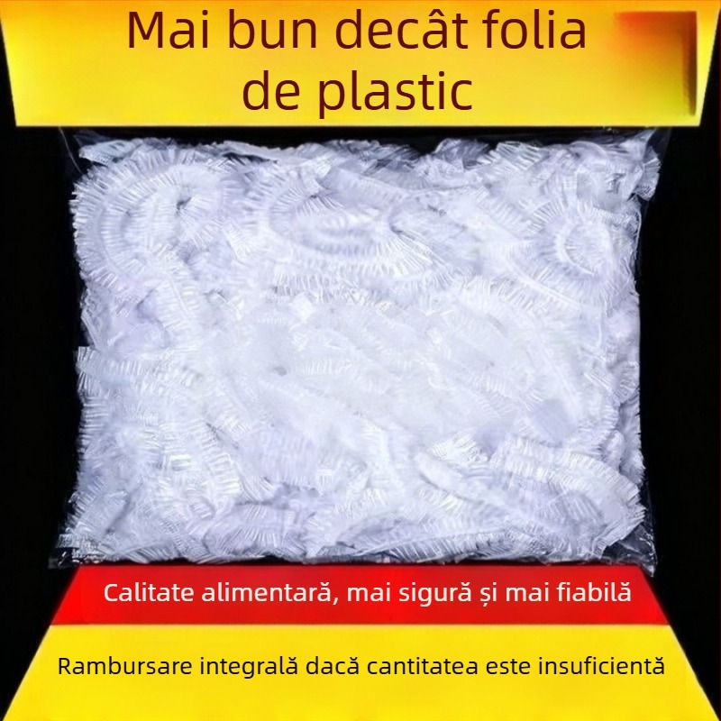 Capace de bol PE, din plastic de unică folosință, set de 2 bucăți, protecție împotriva prafului