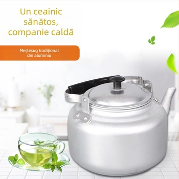 Ceainic retro din aluminiu, cu filtru, mini ceainic pentru ceai și apă fierbinte