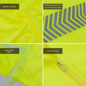 Îmbrăcăminte reflectorizantă de protecție solară, material Ice Silk, protecție UV, geacă unisex de vară, respirabilă