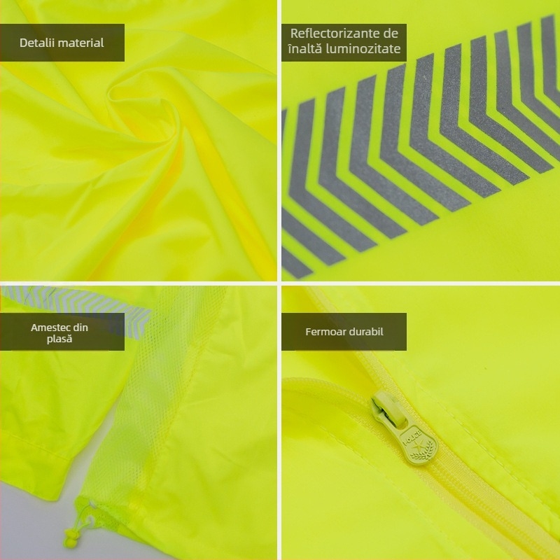 Îmbrăcăminte reflectorizantă de protecție solară, material Ice Silk, protecție UV, geacă unisex de vară, respirabilă