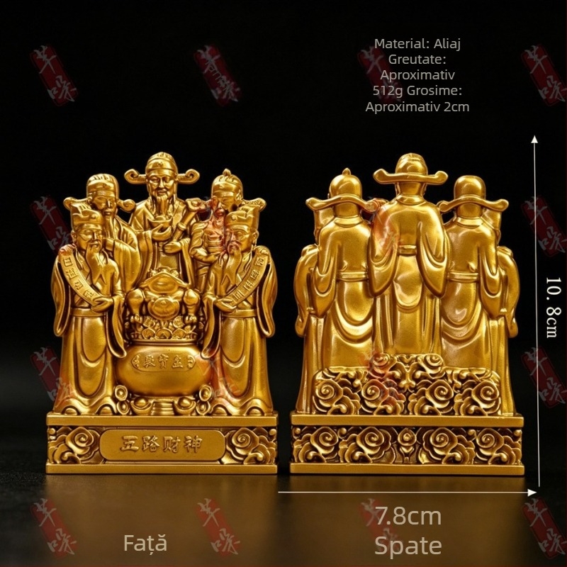 Statuie Buddha – Zeul Bogăției, pentru atragerea bogăției; decor pentru bar, hol și coridor