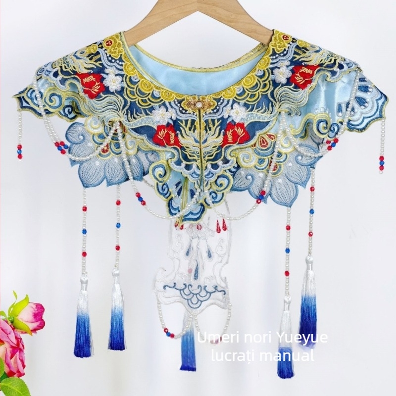 Hanfu academic pentru absolvire, dragon brodat în dublu strat, detalii la umeri cu aspect de nor, unisex, adulți, stil antic