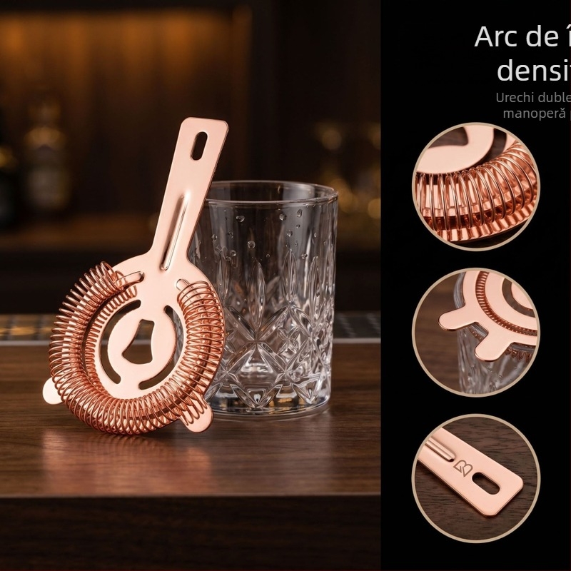 Filtru din oțel inoxidabil pentru cocktailuri și separator pentru cuburi de gheață