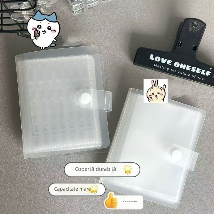 Album de depozitare pentru bandă de pleoape duble, 3 inch, stil INS, mini album Polaroid cu pagini fixe