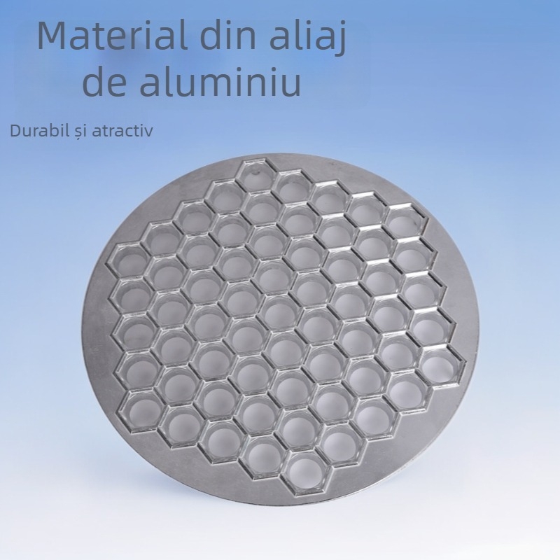Formă din aluminiu pentru găluște, 61 de găuri, ustensilă de bucătărie