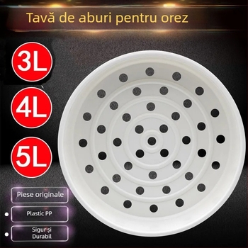 Rack de aburi pentru orez Midea/Supor, tavă de abur din plastic, pentru 3L–5L, accesorii