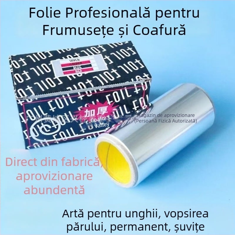 Folie de aluminiu pentru coafură, pentru perm și evidențieri — instrument de styling și ondulare a părului