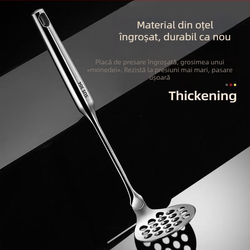 Oțel inoxidabil 304, alimentar, zdrobitor pentru hrana bebelușilor, presă și zdrobitor pentru piure de cartofi