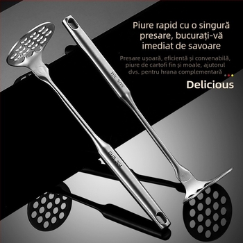 Presă de cartofi din oțel inoxidabil 304, manuală, pentru hrana copiilor, ustensilă de bucătărie compactă