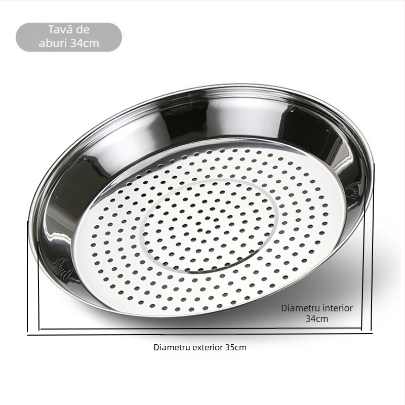Raft de aburi pentru wok din oțel inoxidabil, rezistent la temperaturi înalte, ușor de curățat, găuri dense de abur, suport/coș multifuncțional pentru aburi
