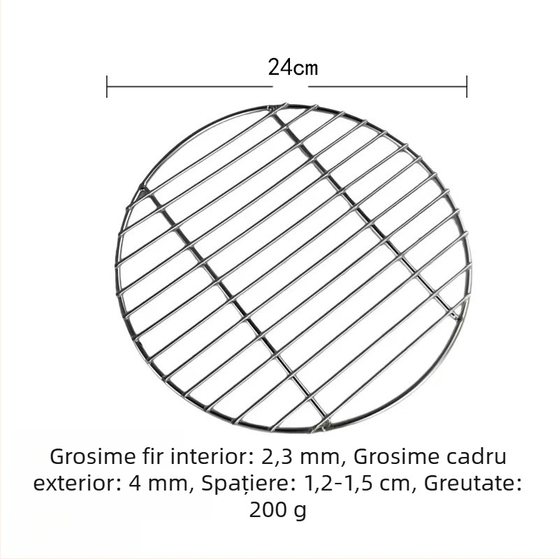 Grătar rotund din oțel inoxidabil pentru plită ceramică electrică