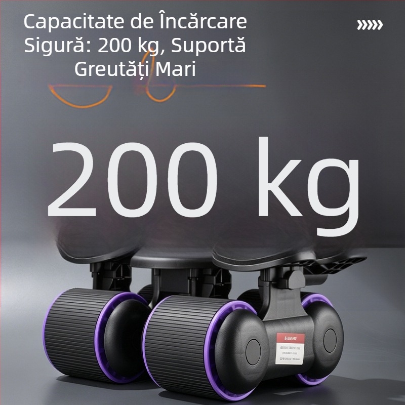 Roată abdominală cu revenire automată pentru exerciții abdominale, antrenament pentru mușchii abdomenului, suport pentru coate, echipament de fitness pentru uz casnic