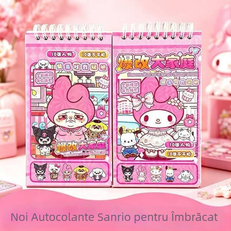 Carte cu autocolante de zgâriere pentru fete – set DIY cu autocolante, joc educativ creativ pentru copii
