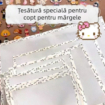 Pânză de călcat pentru mărgele topibile, margine tivită, grosime 0,25 mm, fără găuri, textură rugoasă