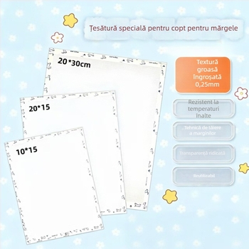 Pânză de călcat pentru mărgele topibile, margine tivită, grosime 0,25 mm, fără găuri, textură rugoasă