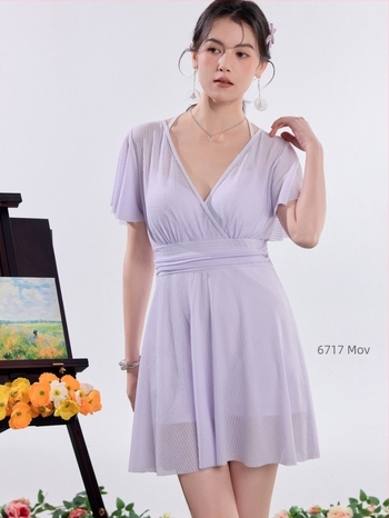 2026 Sakura Dance Costum de baie întreg pentru femei, mărime plus, cu fustă