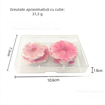 Flori comestibile din hârtie de orez pentru prăjituri, ornamente cu floare de cireș, decorațiuni pentru coacere