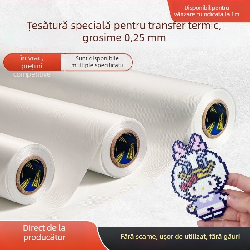 1 m lățime, 0,25 mm grosime, țesătură rezistentă la căldură pentru călcat la mărgele fuse, îngroșată, reutilizabilă, cu acoperire teflon