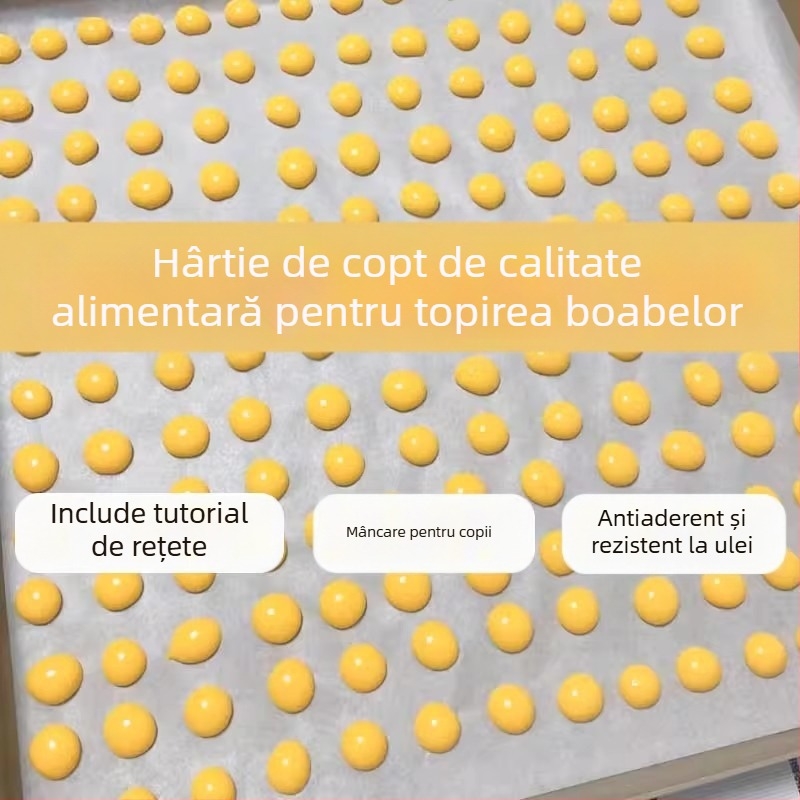 Covoraș de copt din hârtie siliconată pentru cuptor, absorbant de ulei, potrivit pentru coacere și prăjituri