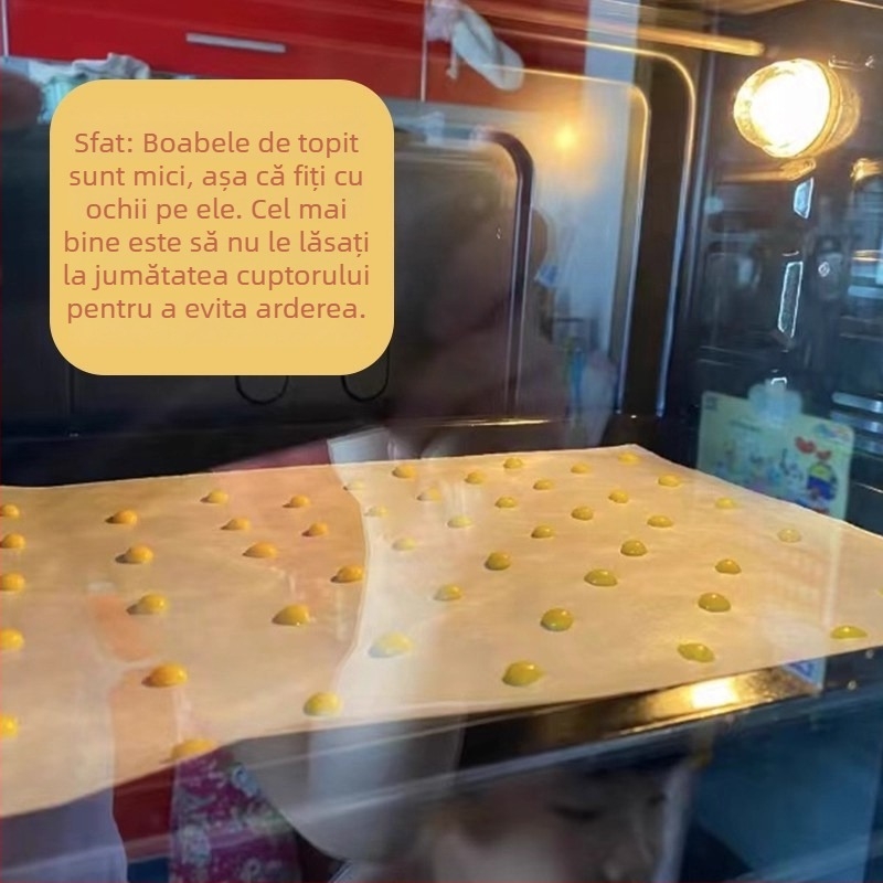 Covoraș de copt din hârtie siliconată pentru cuptor, absorbant de ulei, potrivit pentru coacere și prăjituri