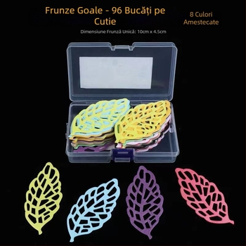 Frunze 3D din hârtie de orez lipicioasă, cu decupaje, pentru decorarea lobby-ului hotelului, garnitură pentru deserturi și feluri reci, frunze artificiale realiste