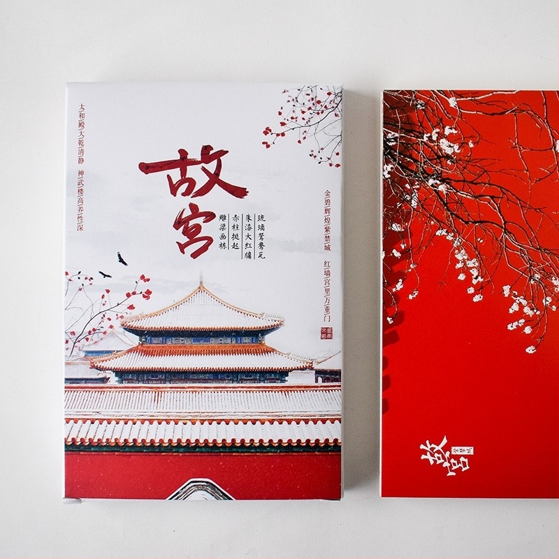 Carte poștală de salut cu tema Palatul Imperial din Beijing, din colecția Muzeului Civilizației Chineze