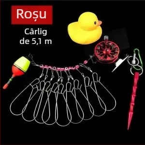 Clește pentru năluci din oțel inoxidabil, cu încuietoare din sârmă și stringer pentru pești