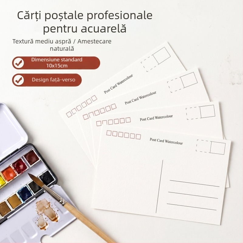 Hârtie acuarelă de 300 g, carte poștală goală pentru DIY graffiti și invitații de artă pictate manual