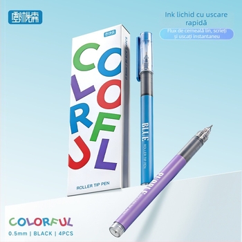 Pix rollerball gel lichid direct, 0,5 mm, capacitate mare, pentru examene, scriere și semnături