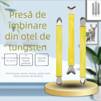 Unealtă profesională pentru sigilarea rosturilor în colțuri interioare și exterioare, racletă pentru rosturi, presă margini plăci ceramice