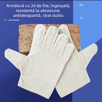 Mănuși de sudură cu 24 fire, îngroșate, rezistente la uzură, respirabile