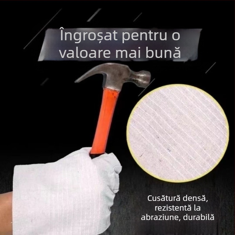 Mănuși de sudură cu 24 fire, îngroșate, rezistente la uzură, respirabile