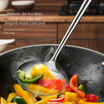 Spatulă din oțel inoxidabil 316, în formă de ciupercă, îngroșată, pentru gătit casnic, spatulă rotundă, set de ustensile de bucătărie