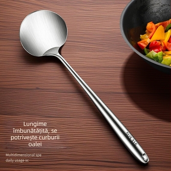 Spatulă din oțel inoxidabil 316, în formă de ciupercă, îngroșată, pentru gătit casnic, spatulă rotundă, set de ustensile de bucătărie