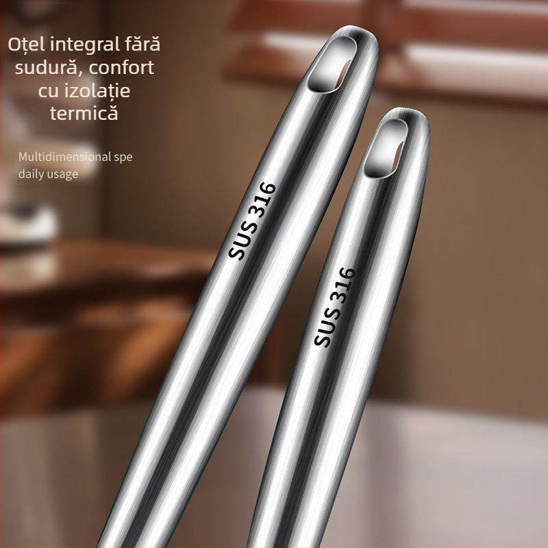 Spatulă din oțel inoxidabil 316, în formă de ciupercă, îngroșată, pentru gătit casnic, spatulă rotundă, set de ustensile de bucătărie