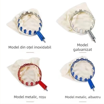 Culegător de fructe din metal cu husă din pânză, pentru recoltare la înălțime, unealtă de grădină portabilă