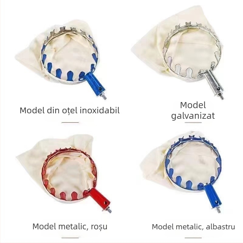 Culegător de fructe din metal cu husă din pânză, pentru recoltare la înălțime, unealtă de grădină portabilă