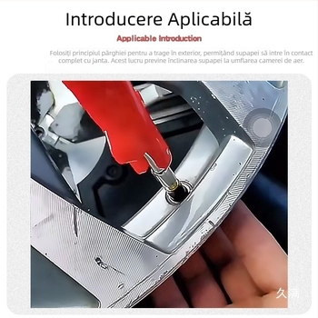 Extractor pentru tijă de ventil auto, unealtă de montaj a duzei de vid și reparare a anvelopelor