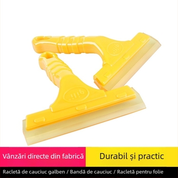 Racletă pentru film auto cu tendon de vițel, racletă din silicon pentru sticlă, mâner scurt