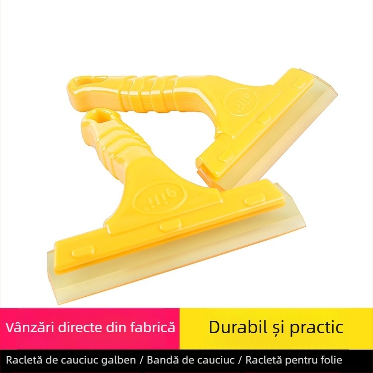 Racletă pentru film auto cu tendon de vițel, racletă din silicon pentru sticlă, mâner scurt