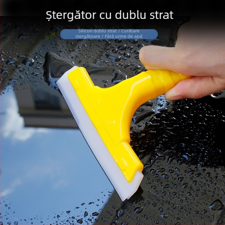 Racletă pentru film auto cu tendon de vițel, racletă din silicon pentru sticlă, mâner scurt