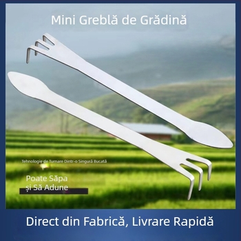 Unelte din oțel inoxidabil pentru grădină și bonsai — afânarea solului și aranjarea rădăcinilor
