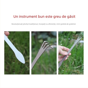 Unelte din oțel inoxidabil pentru grădină și bonsai — afânarea solului și aranjarea rădăcinilor