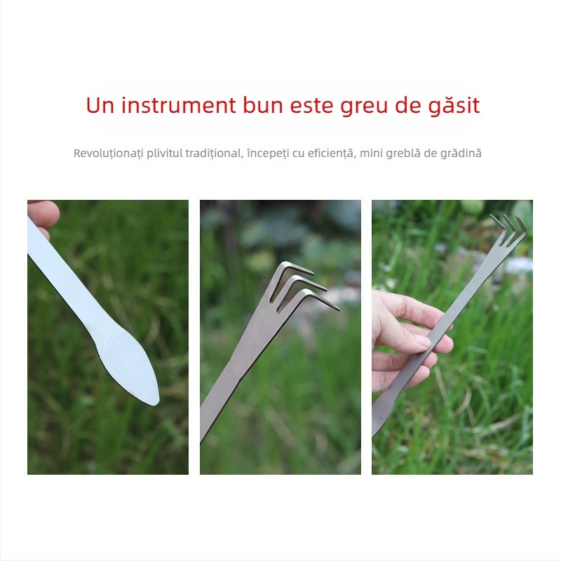 Unelte din oțel inoxidabil pentru grădină și bonsai — afânarea solului și aranjarea rădăcinilor