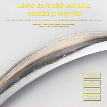 Cuțit curbat pentru decojirea coajei de pe copac, din oțel mangan turnat, unealtă de grădină