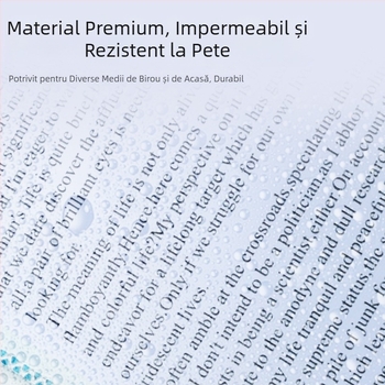 Mapă B5 verticală transparentă cu inserții, PP impermeabil pentru documente de birou